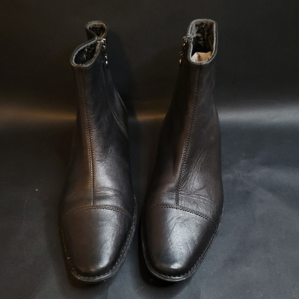 Rockport Black Leather Booties